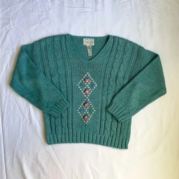 VINTAGE 80’s Chunky Knit Sweater - Picture 5 of 6